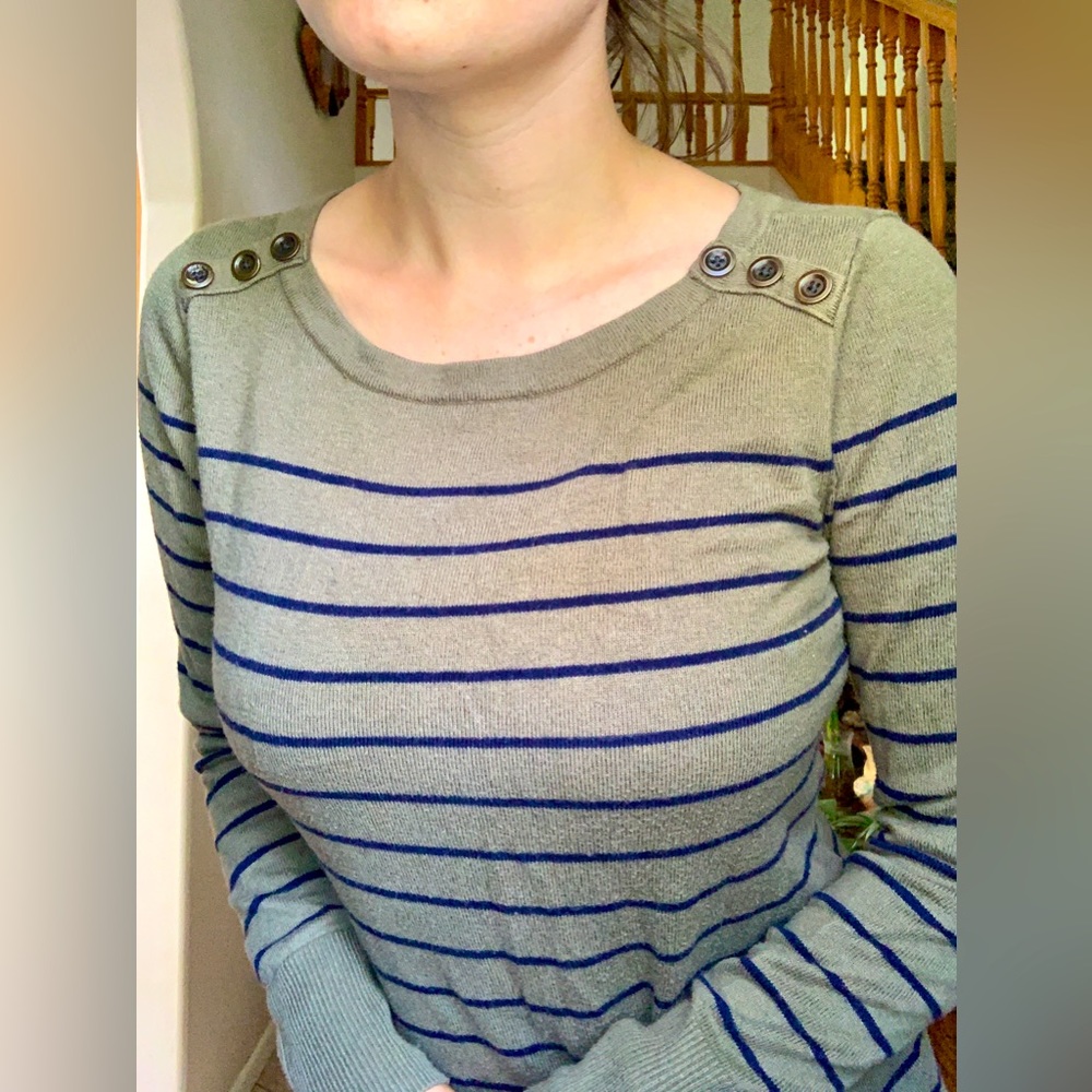Motherhood Maternity Striped  Sweater